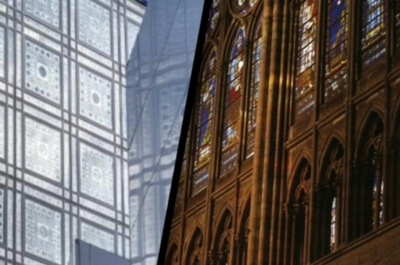 Caractéristiques de l'architecture moderne, l'utilisation du verre et de l'acier pour la lumière