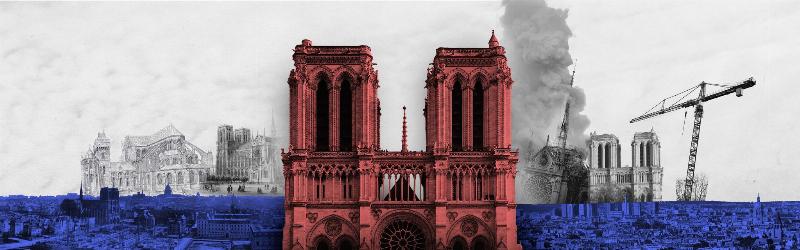 Cathédrale Notre-Dame de Paris illuminée, un symbole historique de la musique et de la culture.