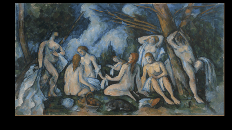 La Montagne Sainte-Victoire, œuvre emblématique de Paul Cézanne, un peintre célèbre français qui a jeté les bases du cubisme.