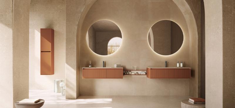 Une chambre moderne avec une peinture murale beige clair, des touches de décoration française contemporaine et une ambiance apaisante.