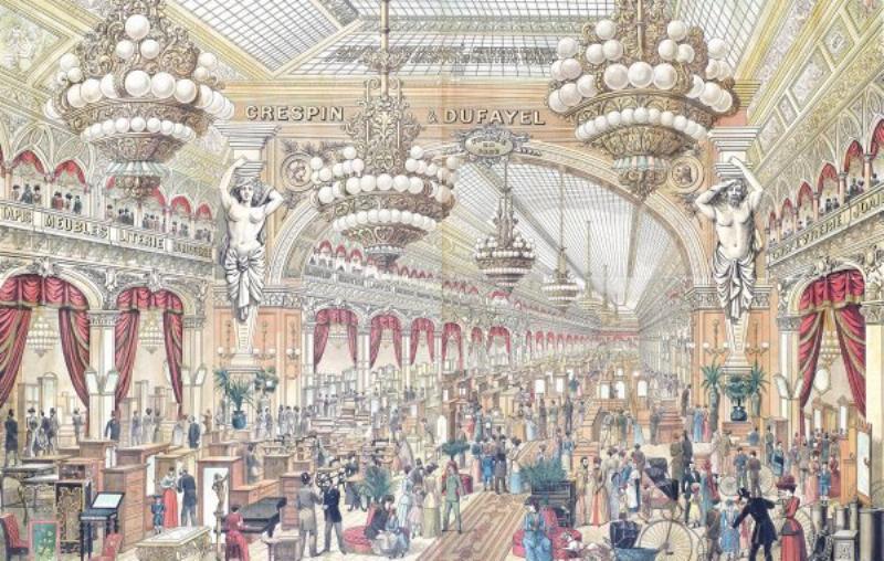 Une installation d'art moderne parisienne symbolisant le chemin de vie et l'évolution artistique