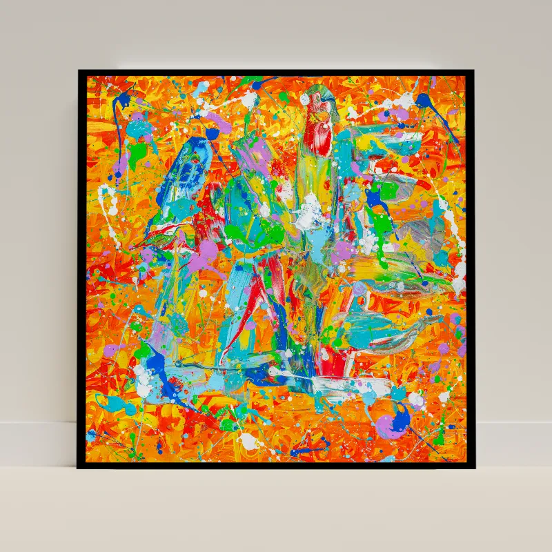 Collection d'œuvres de street art parisiennes dans une galerie lumineuse