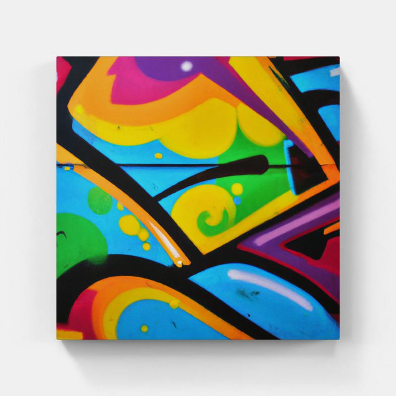 Création artistique avec peinture en spray, œuvre d'art urbain ou décoration intérieure inspirée