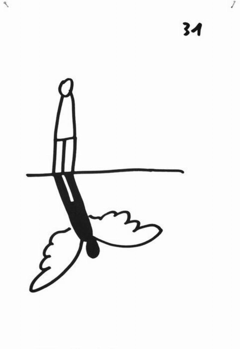 Dan Perjovschi au Centre Pompidou, installation critique politique sur les murs du musée