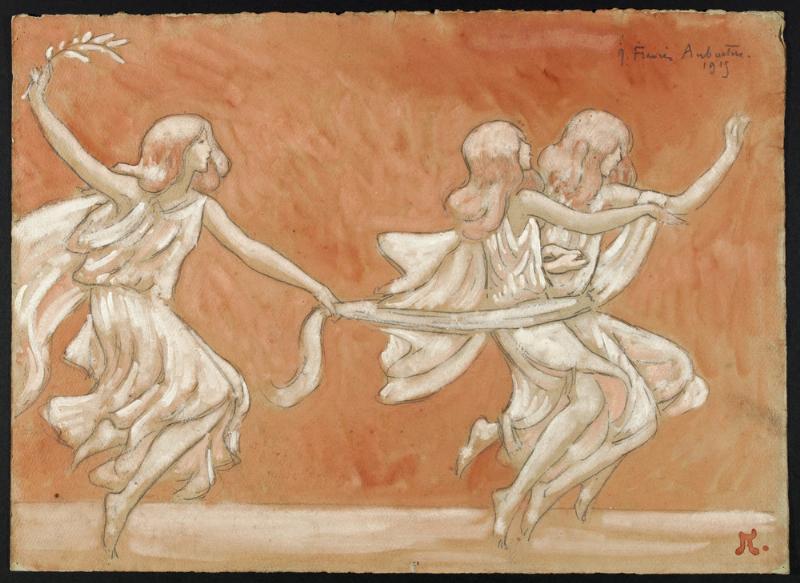 Statue danseuse bronze contemporaine, fluidité et abstraction, art moderne