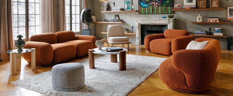 Design intérieur moderne avec des touches de decor art, mélangeant le contemporain et l'élégance intemporelle à la française