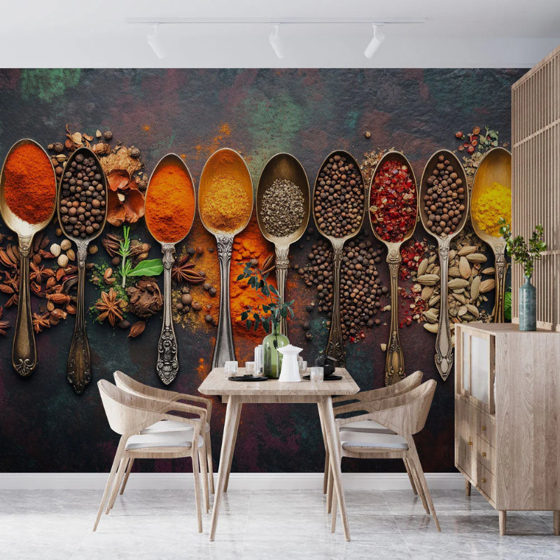 Décoration de cuisine française avec un électroménager peint et sublimé par des touches élégantes