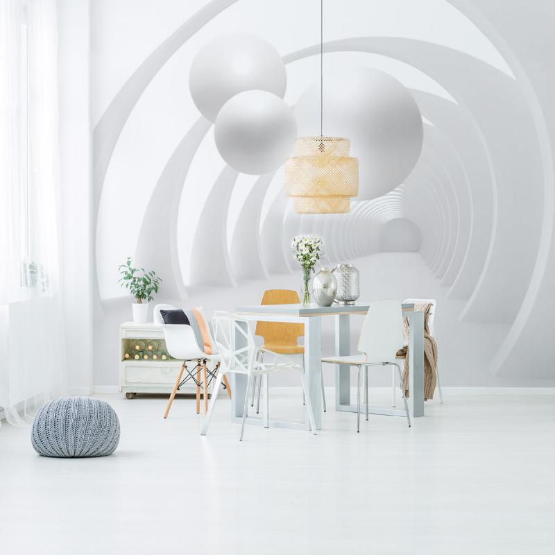 Décoration murale française pour une harmonie de style intérieur combinant peinture et papier peint