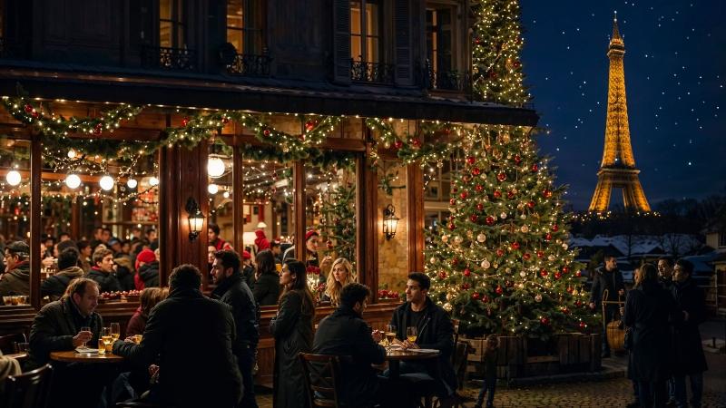 Un dîner élégant et convivial, illustrant l'art de recevoir et la fete a la française à la maison