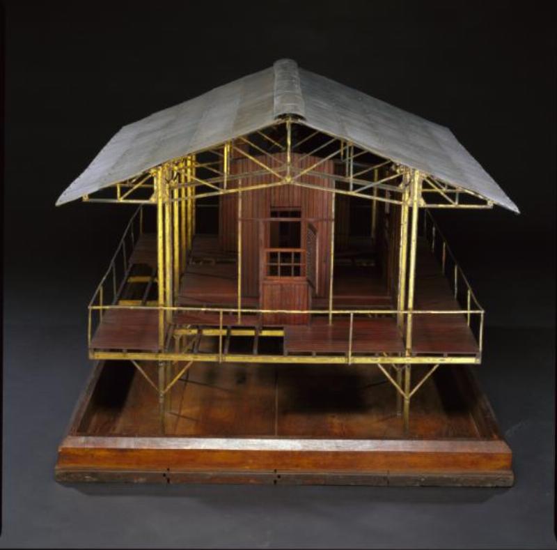 Exposition de photographie d'architecture moderne dans une galerie d'art