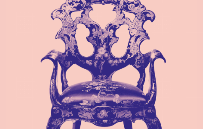 Façade d'architecture rococo moderne avec élégance et courbes