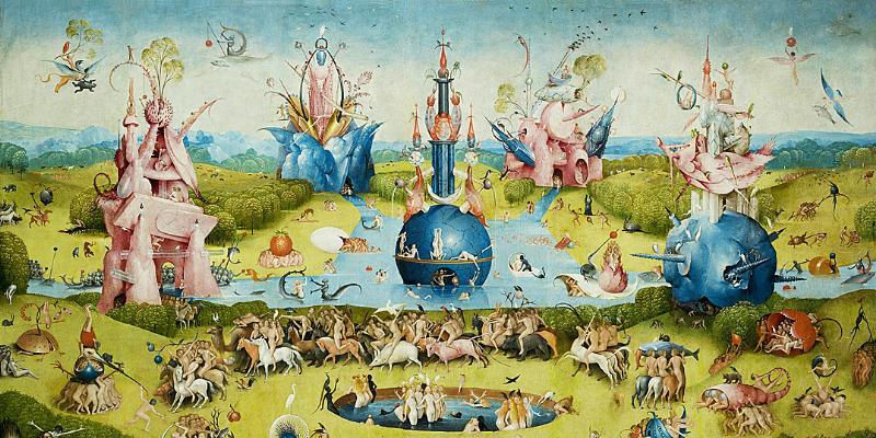 Le fantastique et le symbolisme chez le peintre Bosch, précurseur du surréalisme français.