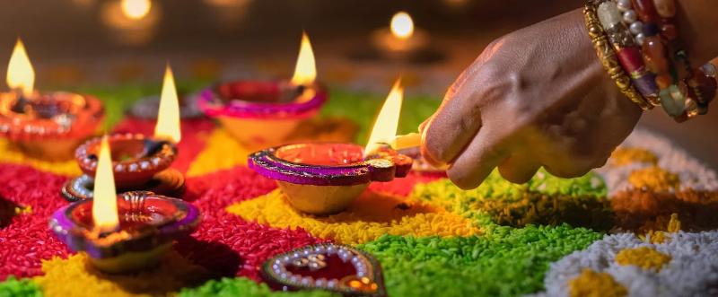 Célébration des lumières de Diwali en Inde, une des plus grandes fêtes du monde