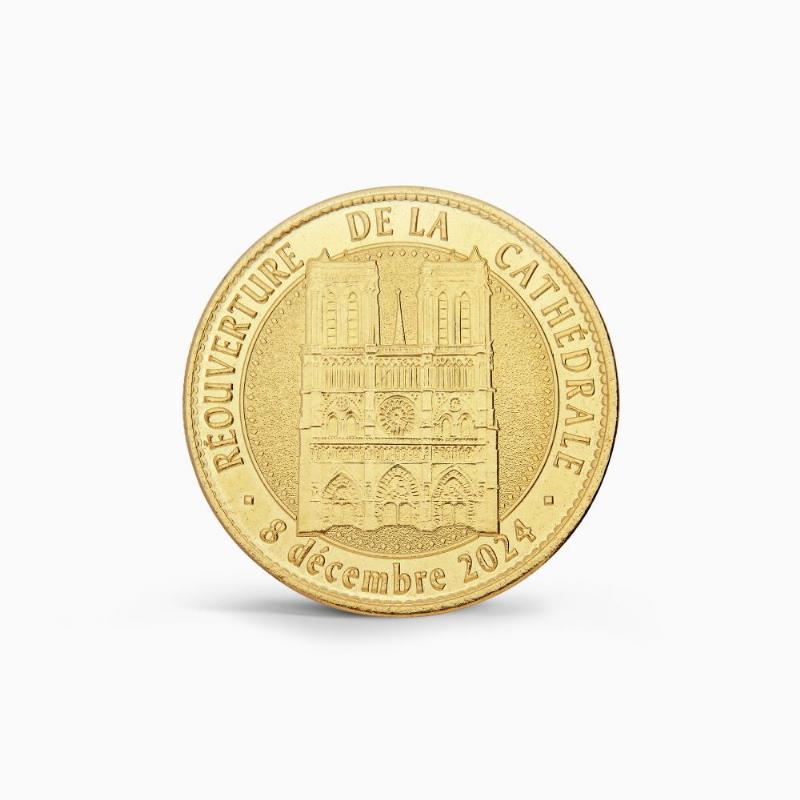 Boîte de collection pour frappe vitrail Notre-Dame de Paris, avec certificat et détails