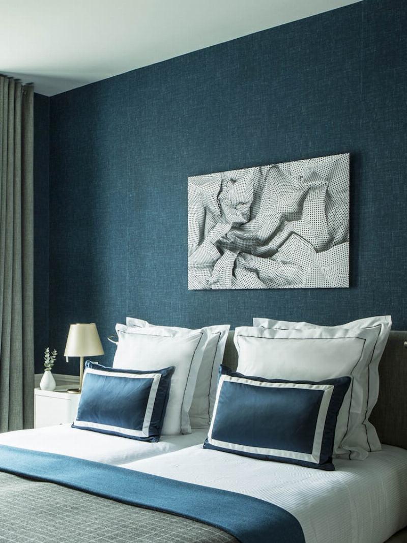 Façade d'un charmant hotel pres de notre dame de paris dans le Quartier Latin