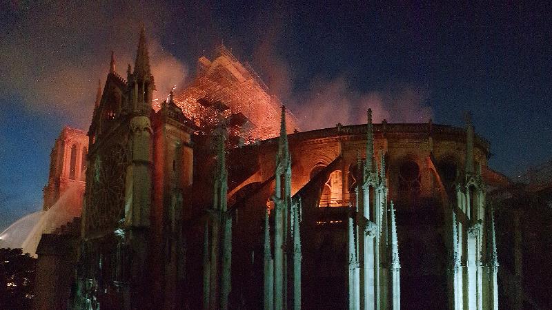 L'incendie dévastateur de Notre-Dame de Paris en 2019, une tragédie pour le patrimoine mondial