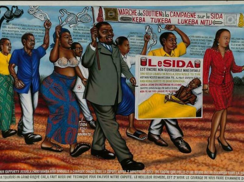 Une interprétation moderne d'une pharaon statue dans un style abstrait, utilisant des formes géométriques et des matériaux contemporains, sur fond de musée parisien.