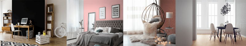 Ambiance intérieure chic avec peinture blanc velours et touches de couleur