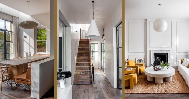 Intérieur typique de l'architecture géorgienne avec des détails classiques et raffinés