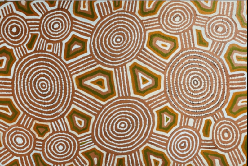 Interprétation des symboles d'une peinture aborigène rêve