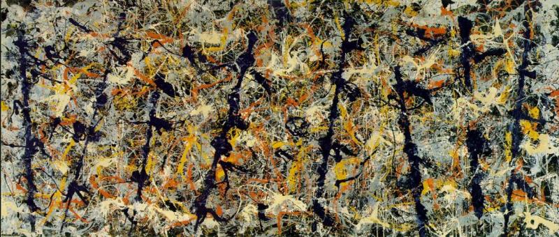 Influence de Jackson Pollock sur l'art français et l'abstraction lyrique, dialogue des mouvements artistiques.