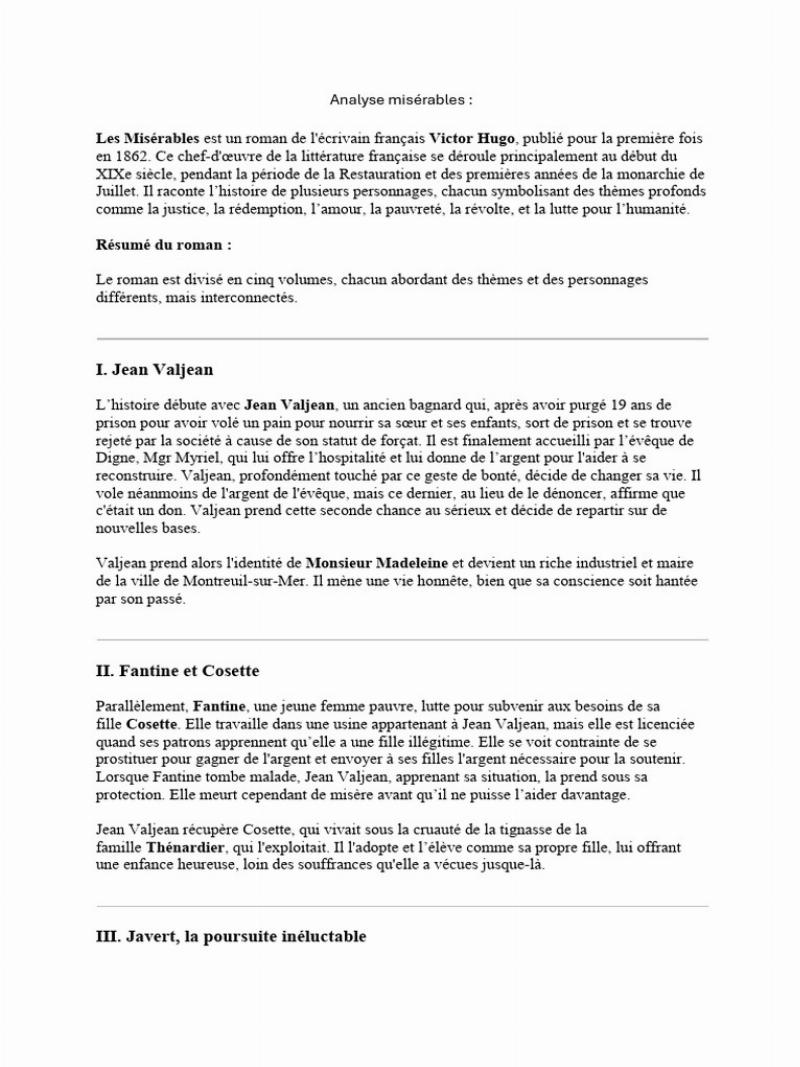 Jean Valjean et Cosette, un amour filial et une protection bienveillante, symboles de rédemption dans les Misérables