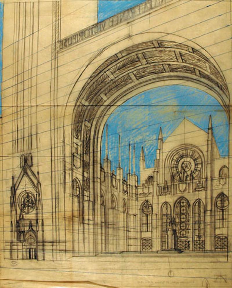 Un intérieur d'église classique français, mettant en évidence les jeux de lumière et la perspective ascendante évoquant lassomption