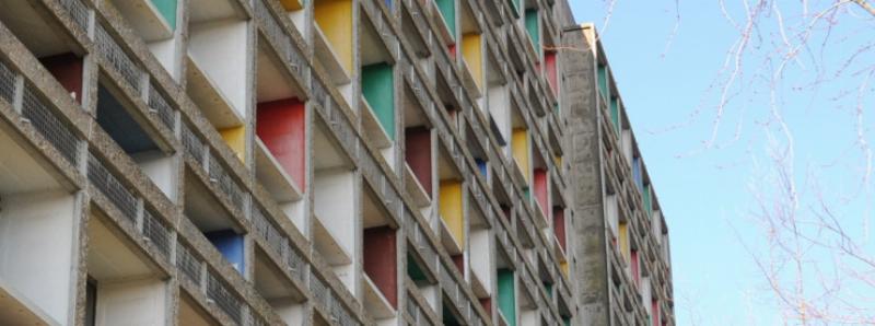 Le Corbusier couleurs façade radieuse harmonie architecturales unité habitation