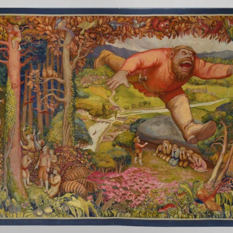 Une œuvre de Le Corbusier peinture, évoluant vers des formes organiques et couleurs vives