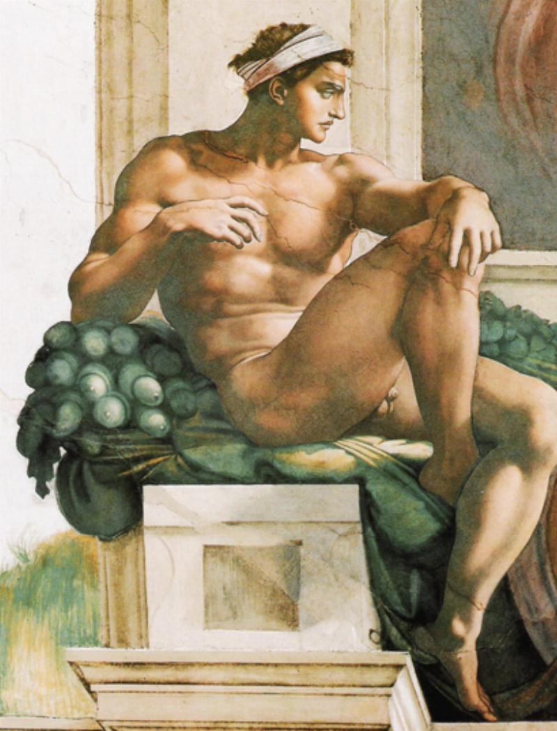 La statue du David de Michel-Ange, chef-d'œuvre de la Renaissance italienne, symbolisant la perfection artistique et la force héroïque.