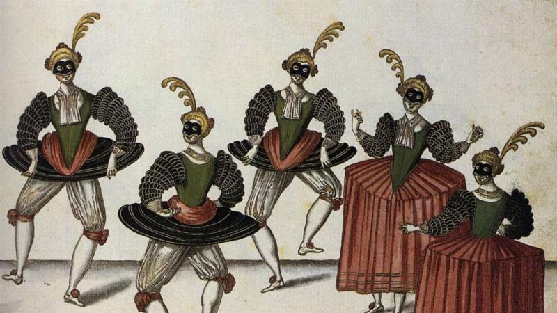 Louis XIV dansant un ballet de cour, symbole de la musique classique et de la danse française