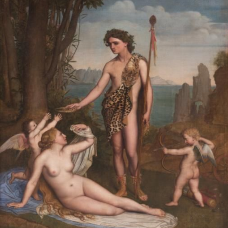 Une toile française capturant la lumière dorée d'un paysage rural