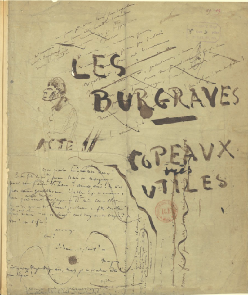 Fragment de manuscrit original de Victor Hugo pour Napoléon le Petit, mettant en lumière le processus créatif