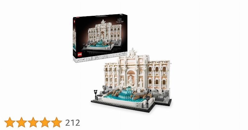 Maquette architecturale moderne en LEGO représentant un bâtiment emblématique français