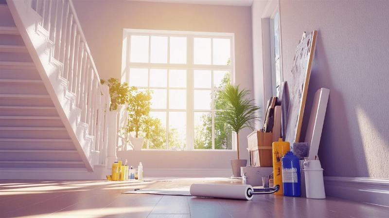 Matériaux et outils essentiels pour l'application d'une peinture antidérapante sur escalier, pour une rénovation réussie