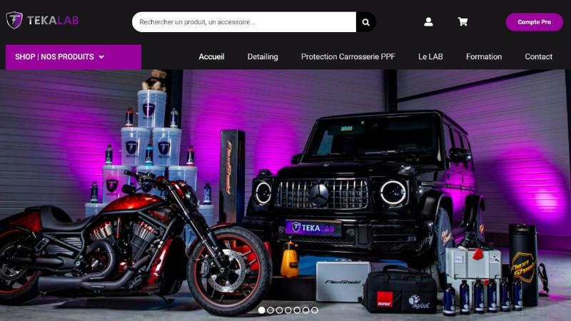 Une sélection d'outils de detailing automobile de haute qualité sur une surface