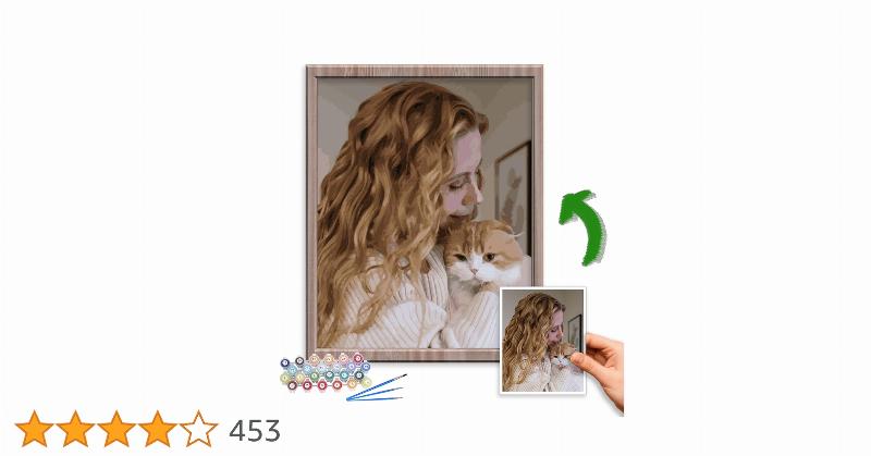 Matériel de peinture numérotée personnalisée de haute qualité, incluant toiles et pinceaux