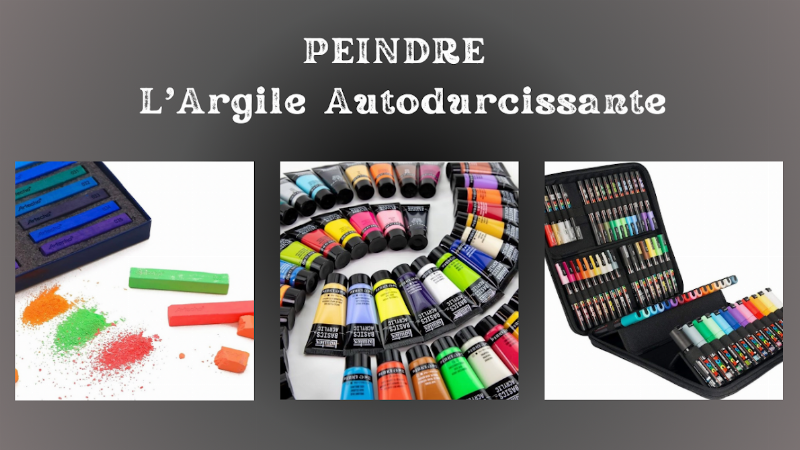 Assortiment de matériel de peinture sur porcelaine avec cuisson, incluant pinceaux et couleurs françaises