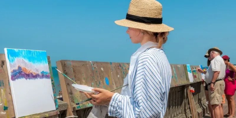 Claude Monet, le père de l'Impressionnisme, capturant l'essence du soleil levant, une œuvre emblématique du mouvement.