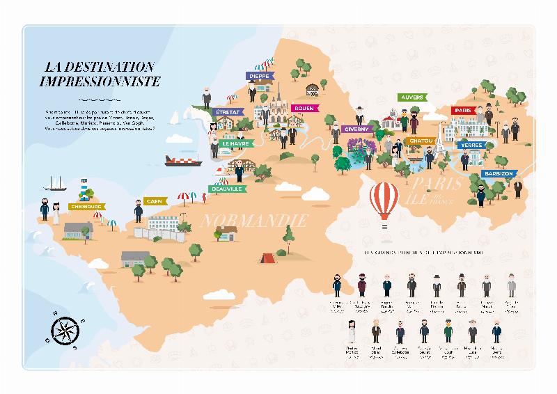 Vue d'une salle d'exposition au Musée des Impressionnismes Giverny avec des œuvres emblématiques