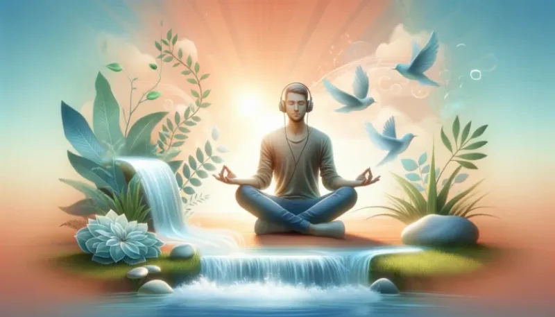 Un paysage sonore apaisant avec des instruments classiques jouant de la musique douce française pour la relaxation et la méditation