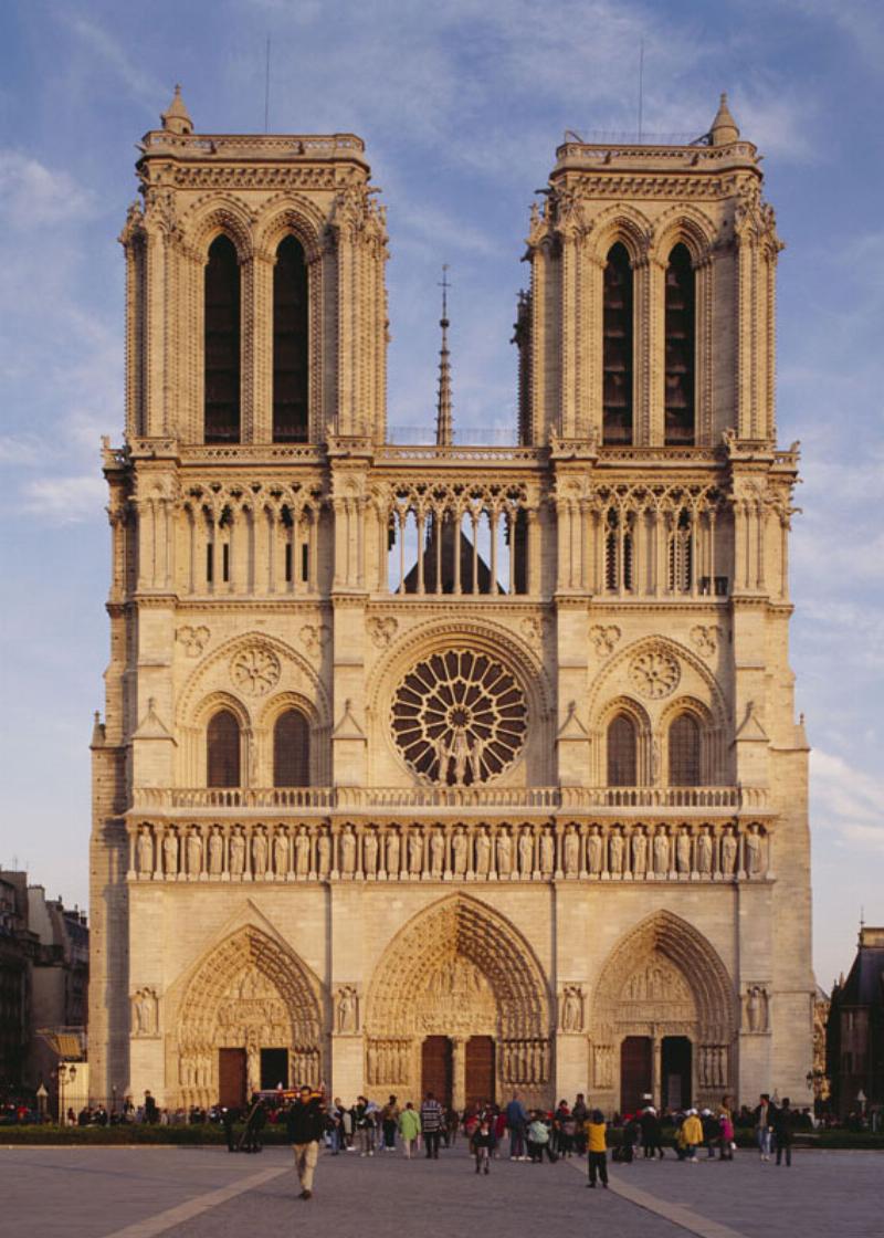 Cathédrale Notre Dame de Paris style gothique