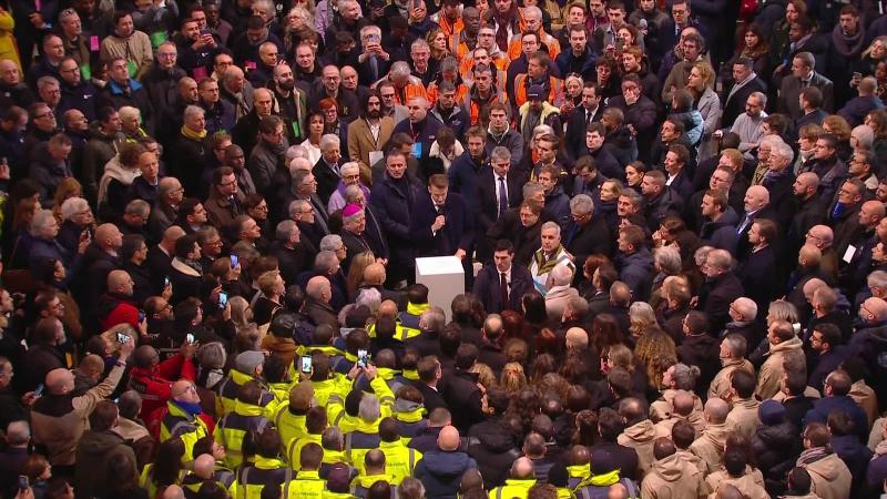 Vue comparative de Notre-Dame de Paris avant et après les travaux de restauration post-incendie grâce au mécénat