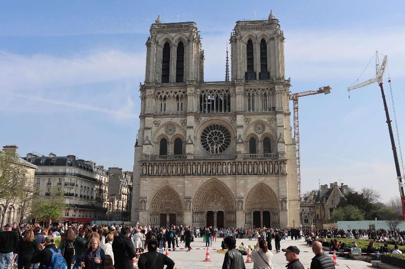 Rosace de Notre-Dame de Paris filtrant la lumière sacrée