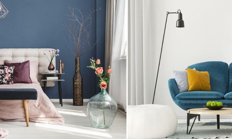 Chambre décorée avec des nuances pastel et une peinture économique, ambiance douce