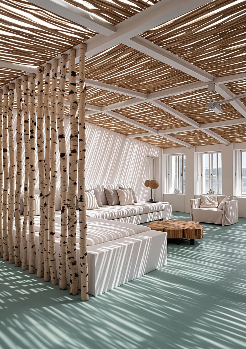 Nuances de peinture Plerin avec textures et matériaux naturels