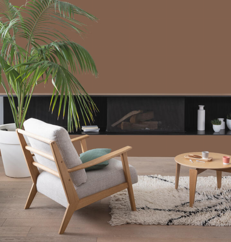 Nuancier V33 peinture ouvert avec des conseils de style et des échantillons de couleurs