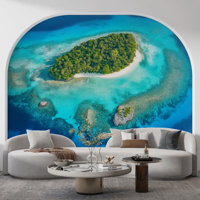 Un paysage français en aquarelle, baigné de lumière naturelle, avec des reflets subtils sur l'eau et une atmosphère sereine.