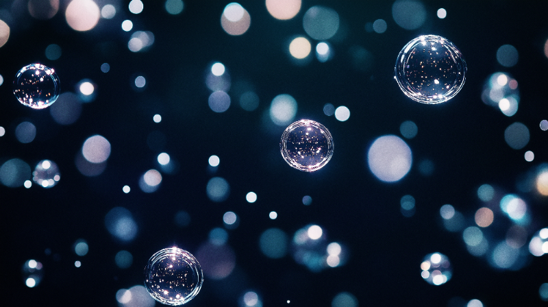 Peinture vibrante d'un paysage urbain contemporain avec des reflets architecturaux et une ambiance moderne