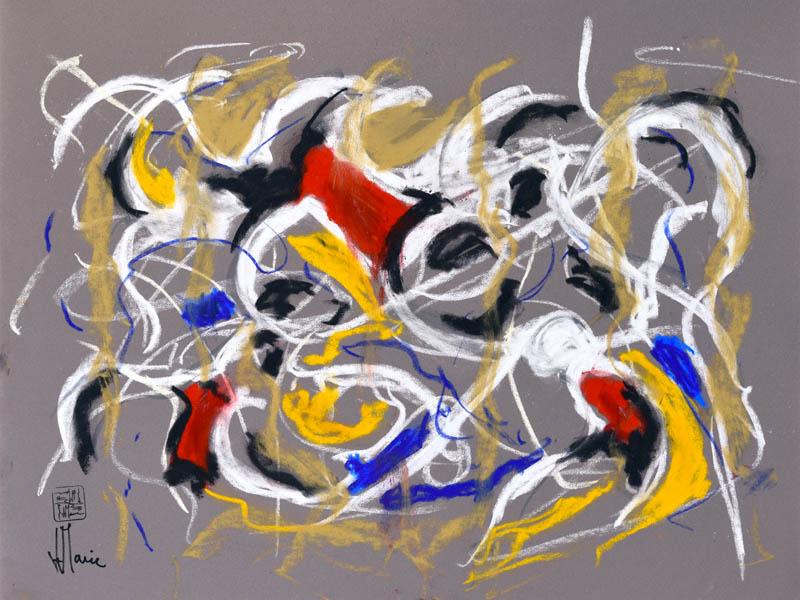 Peintres abstraits français contemporains: toiles dynamiques, couleurs vibrantes, exploration artistique